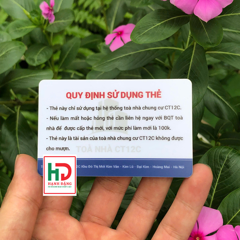 Thẻ Cư Dân PVC
