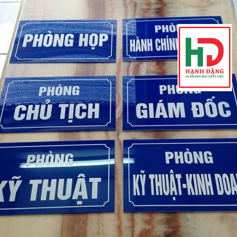 Bộ Biển Tên Phòng Ban Mica