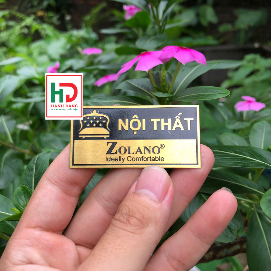 Tem Đồng Ăn Mòn Logo Thương Hiệu Nội Thất