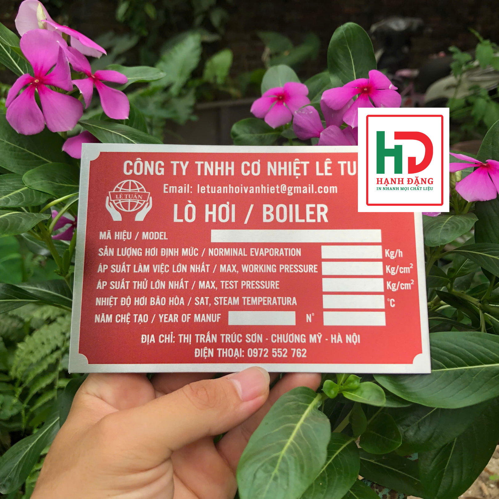 Tem Nhôm Ăn Mòn Thông Số Lò Hơi